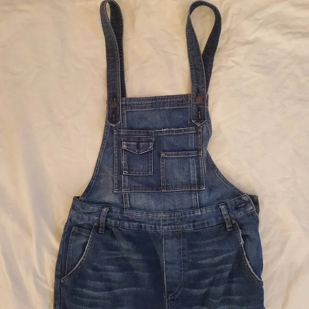 EUC Free People Blue Jean Overalls Size 30